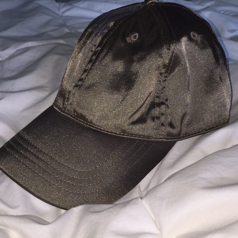 Aerie Satin Army Green Baseball Cap